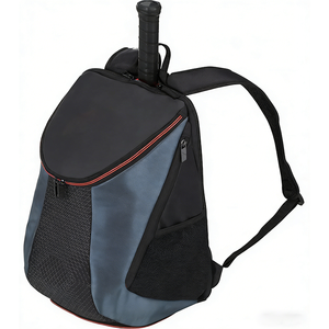 Professional High-Capacity Navy and Cyan Tennis Backpack with Integrated <b>Racket</b> Compartment and Ventilated Mesh Pockets Durable - Product Image 6