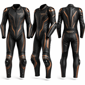 ชุดแข่งรถหนัง NAVISTA SPORTS NS-5012 สีสั่งทำพิเศษ แห้งเร็ว ระบายอากาศ กันลม ป้องกันรังสียูวี แขนยาว สำหรับผู้ใหญ่ทุกเพศทุกวัย - Product Image 2