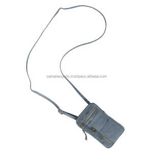 Best Quality <b>Distressed</b> Antique Rugged Look Vintage Genuine Leather Phone Crossbody Bag English Style <b>Top</b> Indian Supplier - Product Image 6