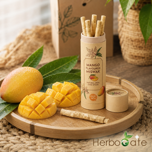ไม้ทำความสะอาดฟันธรรมชาติของ Miswak กลิ่นมะม่วงเพื่อลมหายใจที่สดชื่นการดูแลเหงือกประจำวันสมุนไพรรักษาสุขอนามัยช่องปากและรอยยิ้มที่ดีต่อสุขภาพ - Product Image 6