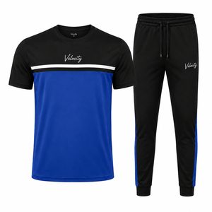 Conjunto Deportivo Informal Unisex con Logotipo Personalizado, Conjunto Deportivo de Alta Calidad, Transpirable, 100% Poliéster, Camiseta y Pantalones Deportivos de 2 Piezas para Gimnasio - Product Image 5