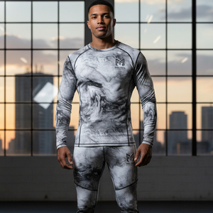 Conjunto Deportivo de Compresión Profesional para Hombre, para Fisicoculturismo, Gimnasio, Fitness, Elástico, Protección contra Rozaduras, MMA, Secado Rápido, para Entrenamiento - Product Image 6