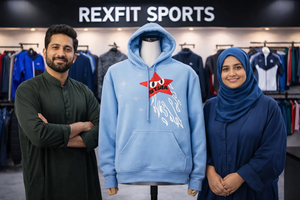 Sweat à capuche en molleton de coton épais 500 GSM avec logo sérigraphié, coupe oversize à épaules tombantes, style streetwear, couleurs unies, fermeture éclair - Product Image 5