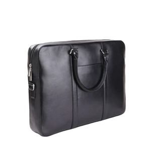 Bolsa para Portátil de Poliéster Elegante y Moderna para Hombre, de la Mejor Calidad, con Logotipo Personalizado, Cierre de Cremallera Impermeable de Cuero Genuino, para Viajes y Actividades al Aire Libre - Product Image 4