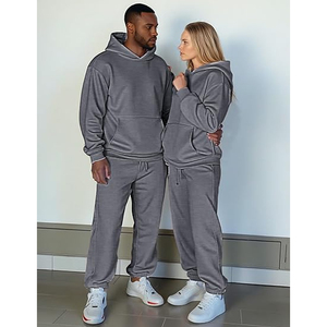 Conjunto Deportivo Informal de Sudadera con Capucha de Algodón para Hombre, Ropa Deportiva para Correr, Estilo Informal para Uso Diario - Product Image 4