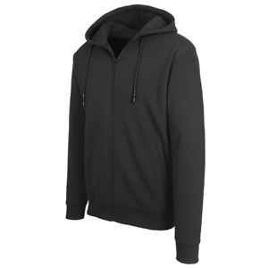 Sweat-shirts à capuche zippés en tricot pour homme, doublés polaire, 280g, en mélange de coton thermique, pour l'hiver - Product Image 1