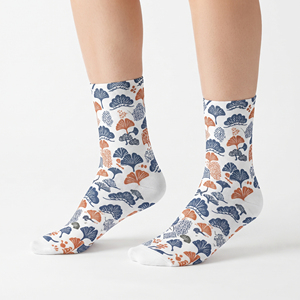 Chaussettes courtes pour femmes, premium, 100% coton, été, confortables, athlétiques, respirantes, sublimées, longueur cheville - Product Image 1