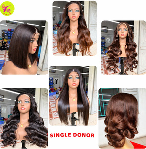 วิกผม VuyHair คุณภาพสูง ผมธรรมชาติสีน้ำตาลแบบลอน HD/Lace Front Closure  100% ผมเวียดนามจากผู้บริจาคคนเดียว  แบบเย็บสองชั้นด้วยเครื่องจักร - Product Image 4
