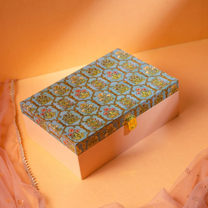 Luxury crafts Geometric Pattern Metal <b>Box</b> with Tassel Lid Handmade Rectangle Shape Party Decor Diwali Gifted <b>Hamper</b> <b>Box</b> - Product Image 5