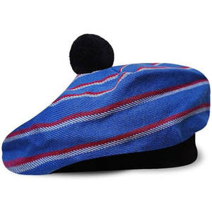Gorro Escocés Clásico Tam o' Shanter con Pompón, Gorro de Lana Tartán Personalizado al por Mayor - Product Image 1