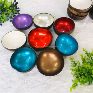 Elegant Lacquer Colorful Coconut Bowl Wholesale Ideal for Creating Unique Gift Sets and Sustainable Designs From Vietnam - Product Image 5