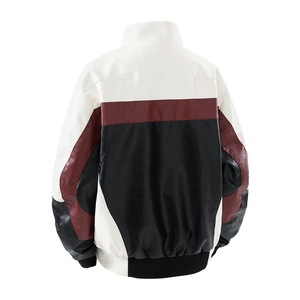 Veste Bomber de Baseball Tamda International Style Américain en Cuir PU pour Homme, Col Montant, Coupe Ample, Automne - Product Image 2