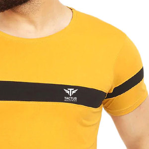 T-shirt personnalisé pour homme, 100% coton, tissu fin tricoté, coupe ample, tenue quotidienne, production pakistanaise - Product Image 4