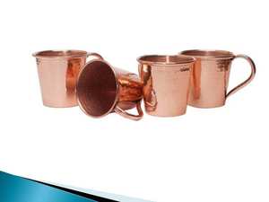 Vintage Copper <b>Espresso</b> Mug Set Small Metal Tea Coffee <b>Cups</b> Classic Serving Drinkware Cafe Restaurant Bulk Wholesale - Product Image 1