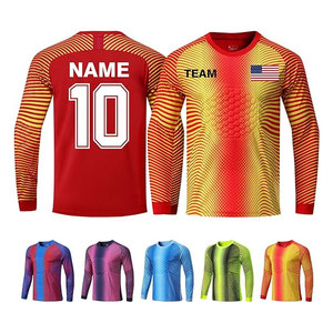 Camiseta de Portero Personalizada de Alta Calidad, Manga Larga, Acolchada, para Hombre y Jóvenes, con Logotipo, Nombre y Número del Equipo - Product Image 5