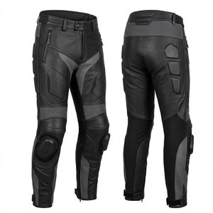 High Quality Winter <b>Leather</b> Motorbike <b>Pant</b> Unisex <b>Plus</b> <b>Size</b> Breathable Flexible with Safety Features Long Lasting Use - Product Image 1