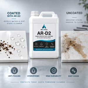 AR-D2 เคลือบเซรามิกสำหรับสุขภัณฑ์ 20 ลิตร กันน้ำ ≥100 °   การเคลือบผิวนาโนป้องกันสิ่งสกปรกแบบกันน้ำ - Product Image 4