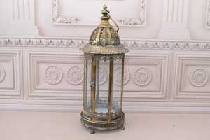 Latest Stylish <b>Metal</b> <b>Lantern</b> with Clear Glass Dome Pattern Handmade Wholesale Candle Holder Home Decor - Product Image 3