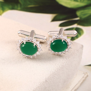 Gemelos de Ónix Natural para Hombre, Juego de Gemelos de Piedras Preciosas de Lujo en Tono Dorado, Regalo de Joyería para Bodas, Navidad, Cumpleaños, Venta al Por Mayor - Product Image 5