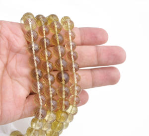 Cuentas facetadas de cuarzo natural Beer de 16 pulgadas, piedras preciosas naturales para la elaboración de joyería fina, cuentas de piedras preciosas - Product Image 6