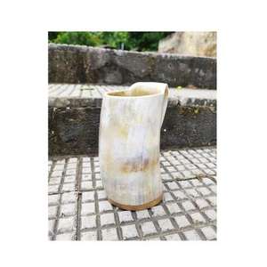 Mug à boire Viking en corne de buffle vintage fait main, forme cloche naturelle, pour bière et hydromel, vente en gros - Product Image 3
