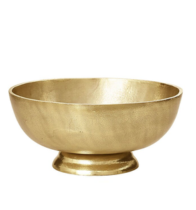 Bol à bonbons doré, saladier, bol de service décoratif fait main de taille moyenne pour fruits, idéal pour la maison, les restaurants et la restauration - Product Image 1