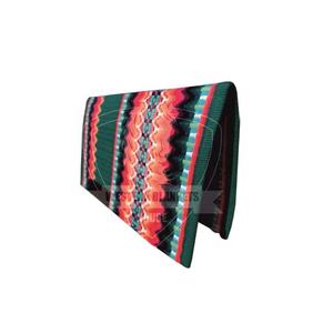 Almohadilla de sillín de lana de Nueva Zelanda Premium con parche de cuero aceitoso Arnés DD Estilo occidental Fieltro Algodón 100% Lana 100% Algodón - Product Image 2