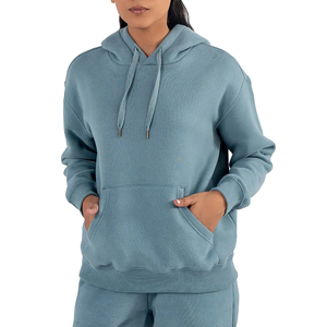Sudadera con Capucha para Mujer, Estilo Casual, Hombros Caídos, Transpirable, Ecológica, 100% Algodón, Felpa, Cuello con Capucha, Alta Calidad - Product Image 1