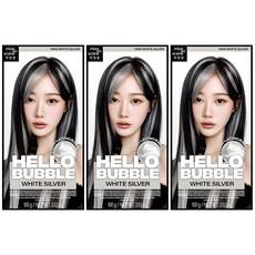 Tinte para el Cabello Hello Bubble de Mise-en-scene, 3 Unidades, Blanco Plateado, Semipermanente, 3 en 1, Precio con Descuento - Product Image 1