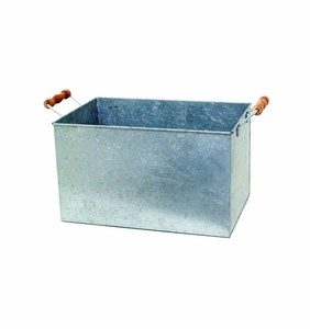 Seau à boissons élégant en acier galvanisé au design industriel et rustique - Product Image 1
