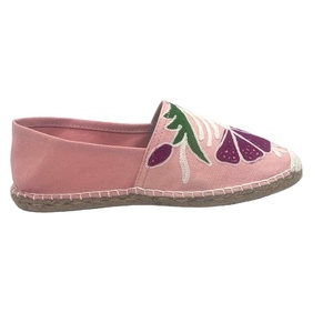 Alpargata de lona de color de tamaño personalizado, zapatos planos, diseño ligero duradero con bordado, transpirable para uso durante todo el año - Product Image 1