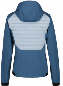 เสื้อแจ็คเก็ตซอฟต์เชลล์ ไซส์ใหญ่ กันน้ำ มีฮู้ด โลโก้ด้านหน้า ป้องกันลม เสื้อโค้ทกันหนาวแบบมีซิป สำหรับผู้ชาย ใส่กลางแจ้ง ผลิตจากโพลีเอสเตอร์ 100% แห้งเร็ว - Product Image 4