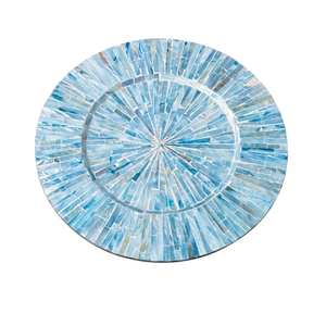 <b>White</b> Mother of Pearl Placemat <b>Round</b> Shell Charger Plate for Elegant <b>Dining</b> <b>Table</b> and Luxury Event Decor - Product Image 2