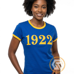 GREEK TREASURES T-shirt décontracté pour femme, bleu roi, col rond, respirant, séchage rapide, anti-plis, écologique, 100 % coton, été - Product Image 2