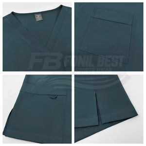 ชุดสครับสำหรับห้องผ่าตัดโรงพยาบาล สำหรับแพทย์ พยาบาล ทันตแพทย์ - ชุดถักสำหรับฤดูหนาวและฤดูร้อน แบบ unisex บริการ OEM - Product Image 5