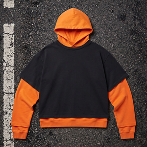 เสื้อฮู้ดดี้ผู้ชายทรงโอเวอร์ไซส์ แขนยาว แบบลำลอง ผ้าเฟรนช์เทอร์รี่ 450 GSM ผ้าฝ้าย 100% สองชั้น เป็นมิตรต่อสิ่งแวดล้อม - Product Image 1