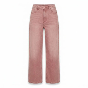 Low MOQ Womens Cropped Denim <b>Jeans</b> Womens Light Wash Denim <b>Jeans</b> Womens Denim <b>Jeans</b> For Online Stores - Product Image 4