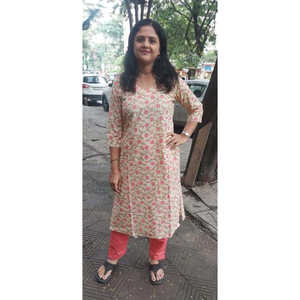 Kurta en coton vert clair Mehendi - Product Image 1