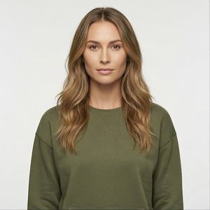 2025 logotipo personalizado media cremallera gota hombro sudadera para mujer venta al por mayor algodón manga larga suéter mujer sudadera de algodón - Product Image 1