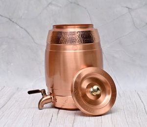Dispensador de Agua de Cobre Hecho a Mano de Lujo |   Servidor de Bebidas de Cobre Premium con Grifo |   Uso Doméstico, en Restaurantes y Hoteles - Product Image 4