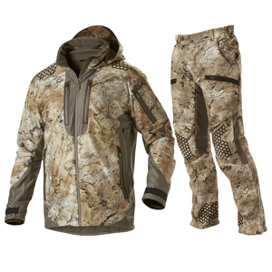 Windstopper Softshell Hunting Wear Sets Waterproof 100% Polyester Outdoor Camouflage Clothing for <b>Men</b> - Product Image 1