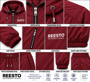 Mens Outdoor Custom logo 100% polyester Fabric <b>Tracksuit</b> Wholesale <b>Gym</b> fitness Plain Nylon Windbreaker hoodie set <b>Tracksuits</b> - Product Image 5