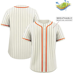 Maillot de baseball unisexe à empiècement sous les aisselles, panneau ventilé, maille respirante personnalisée, fermeture boutonnée, manches courtes - Product Image 3