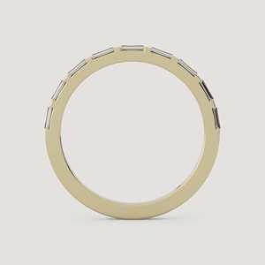 14k <b>Gold</b> Horizontal Baguette Cut Lab Grown Diamond Stackable <b>Ring</b> 0.25ct Bar Bar <b>Set</b> Dainty Jewelry Factory Supplier Wholesale - Product Image 5