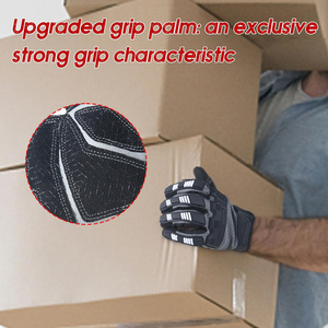 Gants de travail mécaniques en cuir sur mesure de haute qualité, avec une adhérence accrue, unisexes, à doigts entiers, pour la sécurité des mécaniciens - Product Image 4