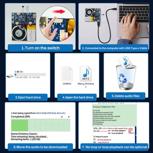 Nam Châm Cảm Biến Mic Ghi Âm Thanh Module Với Loa <span class=keywords><strong>DIY</strong></span> Acoustic Thành Phần Cho Âm Thanh Hộp Quà Tặng - Product Image 3