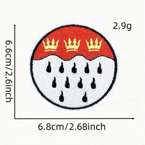 Wholesale Custom Embroidery Patch Two Tone Threadwork Badge for Caps <b>Jackets</b> Backpacks Clothing Iron On Sew On Factory Applique - Product Image 5