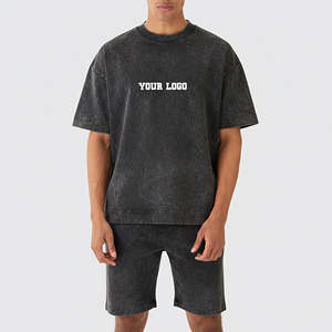 Conjunto Deportivo Informal de Dos Piezas para Hombre, Transpirable, Estampado Personalizado, de Secado Rápido y Ecológico, para Verano - Product Image 1