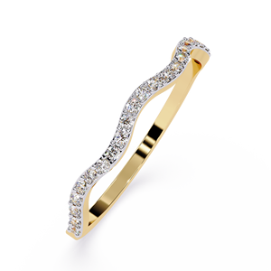 Bague élégante en or 10 carats avec diamant de laboratoire rond certifié IGI pour fiançailles, anniversaire, promesse, luxe au quotidien - Product Image 3