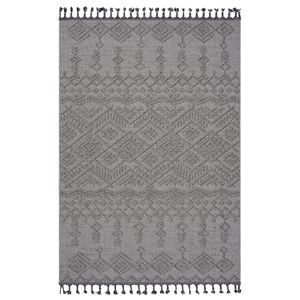 NAAR Collezione Guros Tappeto Tradizionale 4X6 per Interni/Esterni Bianco/Bianco - Product Image 1